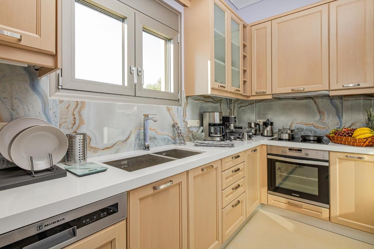 Cypress Village - Lux villa 5' from beach Daratsos Exteriör bild